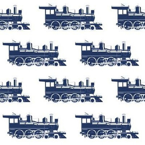 Navy Blue Steam Engines // Large