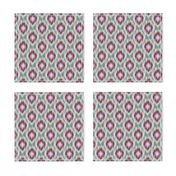 Modern Spring Ikat Dark red Maroon Blue Gray Green Grey Lilac Purple _ Miss Chiff Designs 