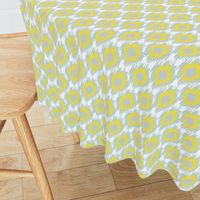 Modern Spring Ikat Spots Dots Diamond Aqua Blue Yellow White Gray Grey Green _ Miss Chiff Designs 