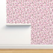 Cool LA style paint and brush strokes abstract trend  fabric pastel texture in Valentine love pink