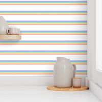 vintage rainbow stripes 1 // pastel