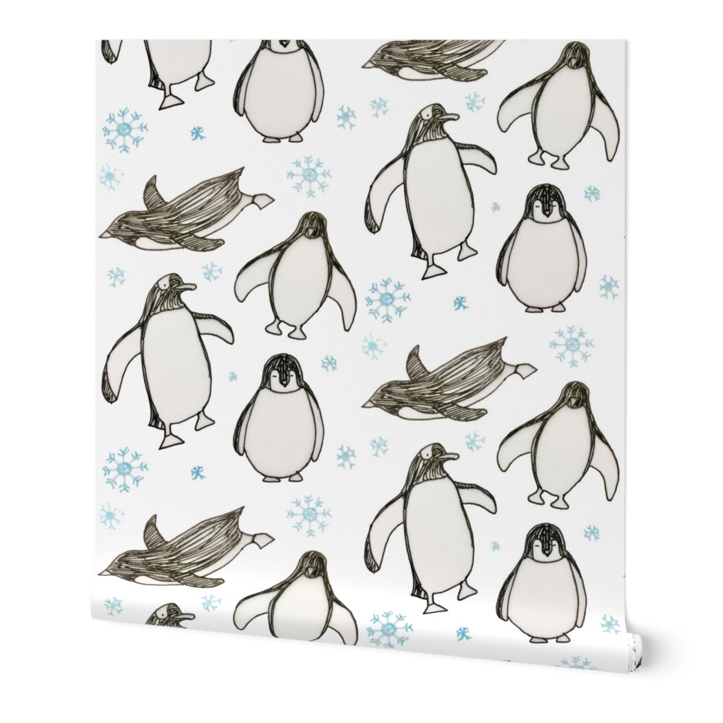 Happy Penguins (white)