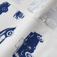 Blue Vintage Cars