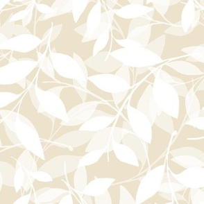 Transparent Leaf scatter - white
