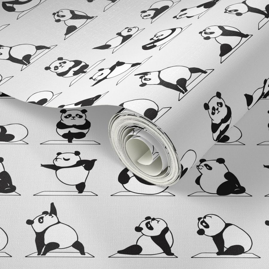 Panda Yoga  Spoonflower