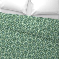 Paisley Damask Green