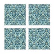 Paisley Damask Teal