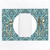 Paisley Damask Teal