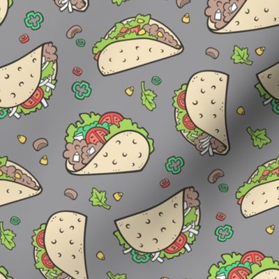 Tacos Food on Grey