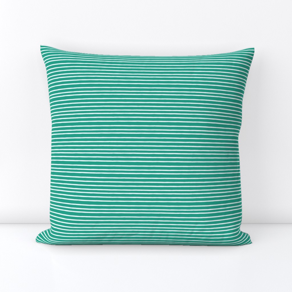 summer stripe teal white