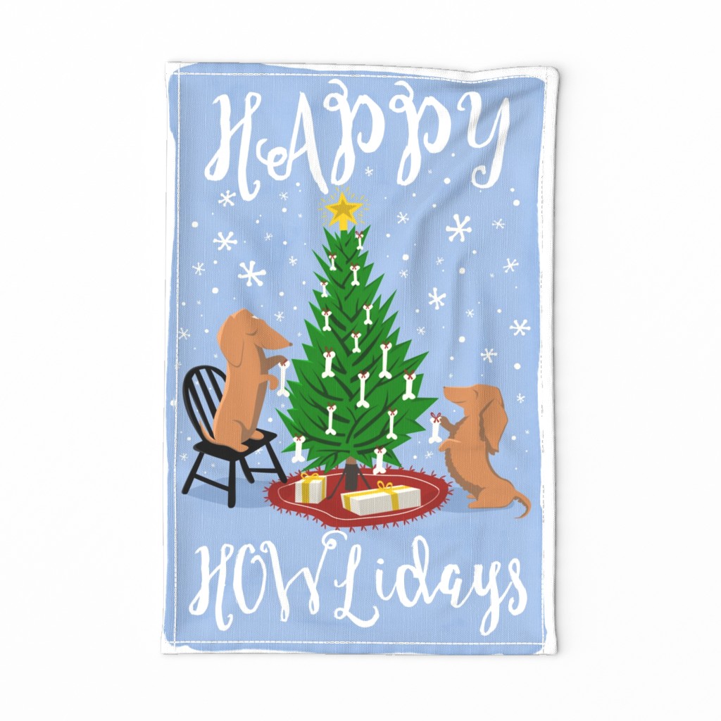 HAPPY HOWLidays Tea Towel