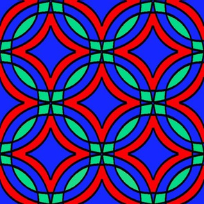 Jewel-Tone Tile Pattern