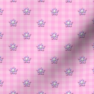 Maltese & Yorkie  Gingham Matching B