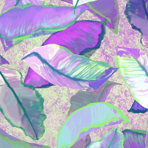 Tropical Leaves Lavender 150
