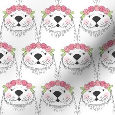 otters-with-rosebuds