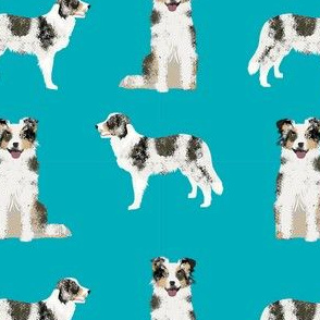 border collie blue merle simple dog fabric dog breed blue