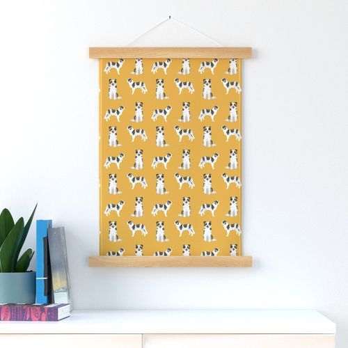 border collie blue merle simple dog fabric dog breed yellow