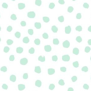 dots polka dot fabric mint and white nursery girls decor 