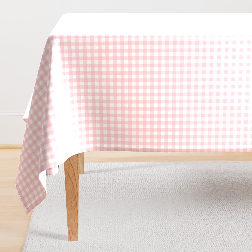 buffalo plaid white and pink woodland nature camping nursery fabric 