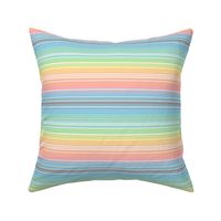 vintage rainbow stripes 3 // pastel