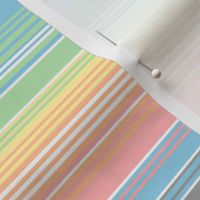 vintage rainbow stripes 3 // pastel