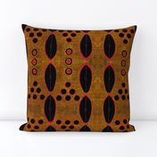 mud cloth-Into Africa 2 w/red