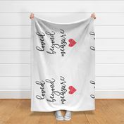 42" 1 yard - loved beyond measure - red heart