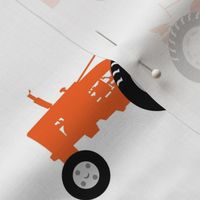 (large scale) tractors - tractor orange