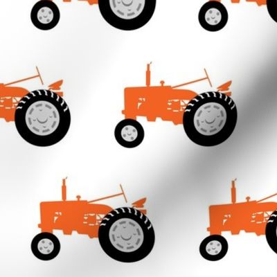 (large scale) tractors - tractor orange