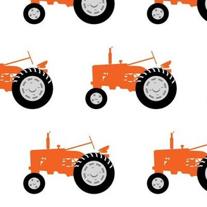 (large scale) tractors - tractor orange