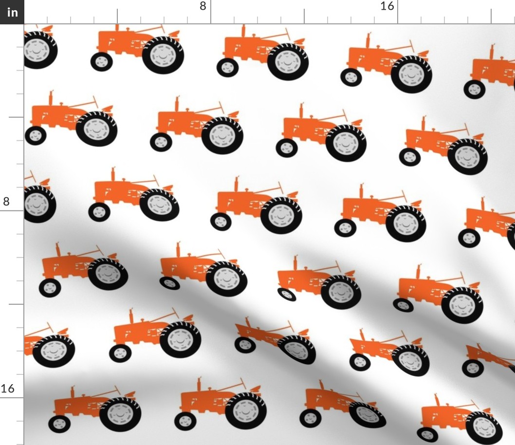 (large scale) tractors - tractor orange