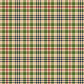 Plaid Pattern - Blue, Green, Red, and Tan