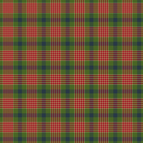 Green Blue and Red Plaid