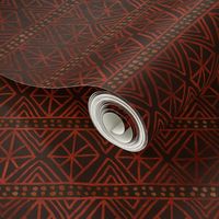 African Geometric Pattern in Earth Tones