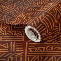 African Tribal Geometric in Earth Tones