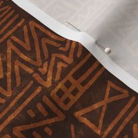 African Tribal Geometric in Earth Tones