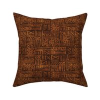 African Tribal Geometric in Earth Tones