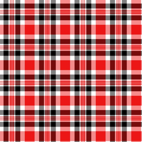 Red, Black, and White Plaid