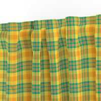 Yellow and Teal Plaid