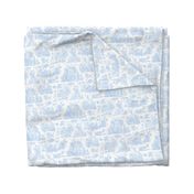 Marseilles Toile ~  Jasperware  Blue and White 