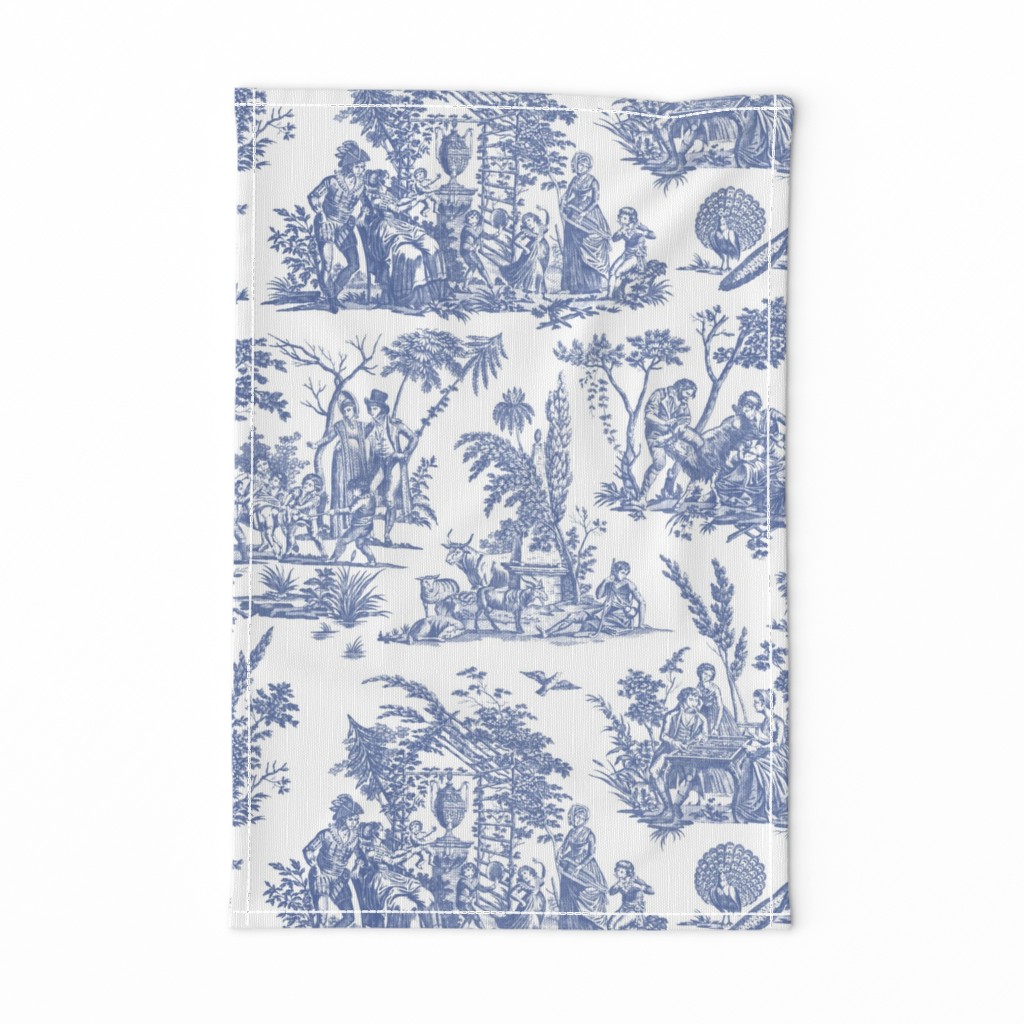 Marseilles Toile ~   Willow Ware Blue and White   