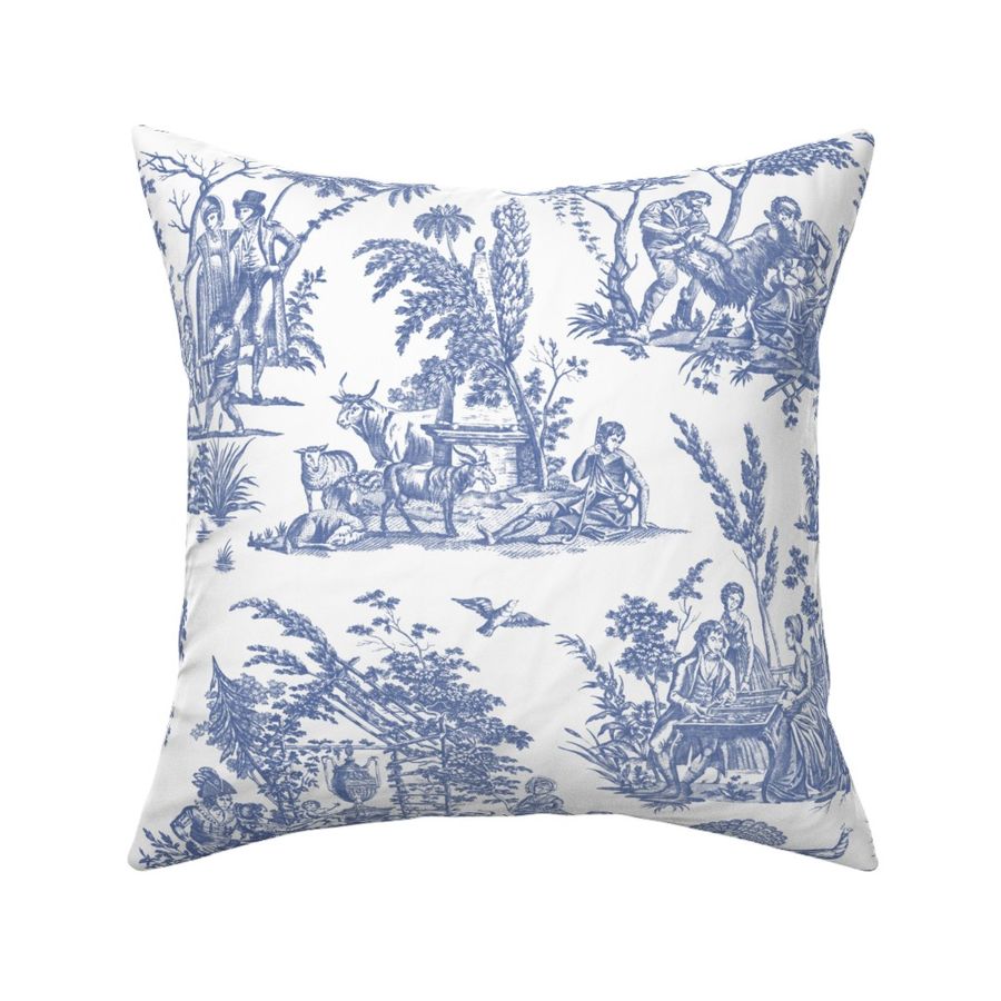 Marseilles Toile ~   Willow Ware Blue and White   