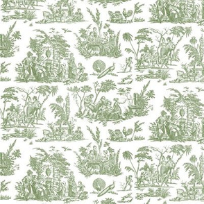 Marseilles Toile ~   Greenhouse on White 