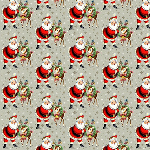 custom smaller santa claus Christmas xmas snowflakes deer listing