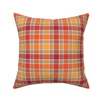 Red Yellow and Orange Plaid