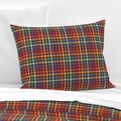 Retro Rainbow Plaid - medium size pattern