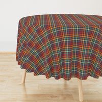 Retro Rainbow Plaid - medium size pattern