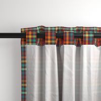 Retro Rainbow Plaid - medium size pattern