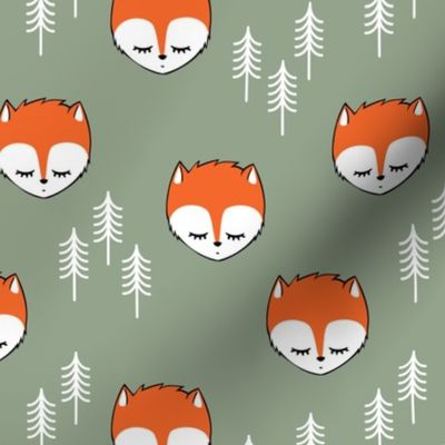 sleepy fox - sage
