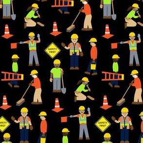 Construction Workers Black
